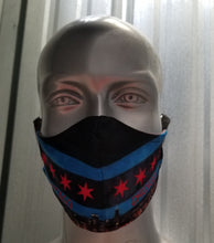 Load image into Gallery viewer, Chicago Flag Skyline Premium Face Mask (Buy One Get One Free)