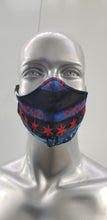 Load image into Gallery viewer, Chicago Black Flag Skyline Premium Face Mask Junior Size (Buy One Get One Free)