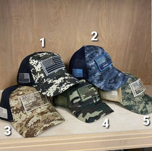 Load image into Gallery viewer, USA Flag Camo Detachable Premium Hat Trucker Snapback Baseball Cap