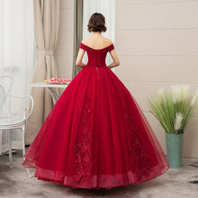 Load image into Gallery viewer, Sweet 16 Wine Red Quinceanera Dresses Off Shoulder Ball Gown Sweet 15 Dress Prom Gowns Vestido De 15 Anos Quinceanera Vestidos