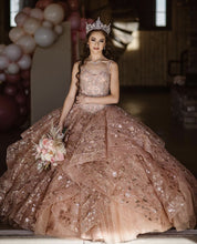 Load image into Gallery viewer, LSYX Rose Gold Luxury Quinceanera Dress 2022 Sequins Beads Sleeveless Party Princess Sweet 16 Ball Gown Vestidos De 15 Años
