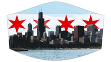 Load image into Gallery viewer, Chicago White Skyline Junior Face Mask (Buy One Get One Free)