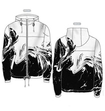 Load image into Gallery viewer, Black White Marble Premium Light Windbreaker