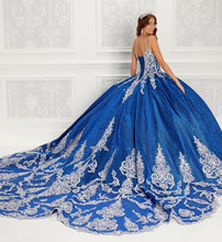 Load image into Gallery viewer, Royal Blue Charro Quinceanera Dresses Ball Gown Spaghetti Straps Sequins Appliques Puffy Mexican Sweet 16 Dresses 15 Anos