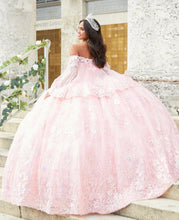 Load image into Gallery viewer, Pink Charro Quinceanera Dresses Ball Gown Off The Shoulder Tulle Appliques Mexican Sweet 16 Dresses 15 Anos