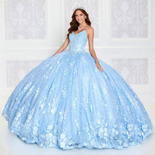 Load image into Gallery viewer, Sky Blue Quinceanera Dresses Ball Gown Spaghetti Straps Tulle Appliques Puffy Sweet 16 Dresses