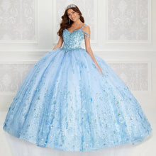 Load image into Gallery viewer, Sky Blue Quinceanera Dresses Ball Gown Spaghetti Straps Tulle Appliques Beaded Puffy Mexican Sweet 16 Dresses 15 Anos