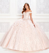 Load image into Gallery viewer, Pink Quinceanera Dresses Ball Gown Off The Shoulder Tulle Appliques Beaded Puffy Mexican Sweet 16 Dresses 15 Anos