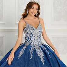 Load image into Gallery viewer, Royal Blue Charro Quinceanera Dresses Ball Gown Spaghetti Straps Sequins Appliques Puffy Mexican Sweet 16 Dresses 15 Anos