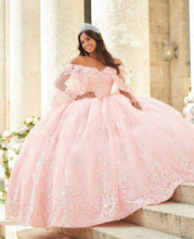 Load image into Gallery viewer, Pink Charro Quinceanera Dresses Ball Gown Off The Shoulder Tulle Appliques Mexican Sweet 16 Dresses 15 Anos
