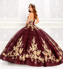 Load image into Gallery viewer, Burgundy Charro Quinceanera Dresses Ball Gown Sweetheart Sequins Appliques Puffy Mexican Sweet 16 Dresses 15 Anos