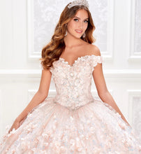 Load image into Gallery viewer, Pink Quinceanera Dresses Ball Gown Off The Shoulder Tulle Appliques Beaded Puffy Mexican Sweet 16 Dresses 15 Anos