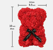 Load image into Gallery viewer, Luxary Rose Bear red Rose Teddy Bear women gifts for mom gifts birthday girlfriend gifts for her ,Teddy Bear flower Rose flowers bear for Anniversary Wedding Birthday Mothers Day