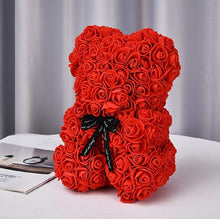 Load image into Gallery viewer, Luxary Rose Bear red Rose Teddy Bear women gifts for mom gifts birthday girlfriend gifts for her ,Teddy Bear flower Rose flowers bear for Anniversary Wedding Birthday Mothers Day