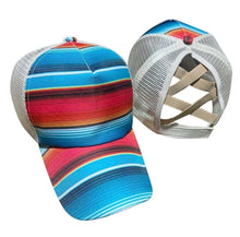 Load image into Gallery viewer, Women Zarape Pattern Stripped Premium Hat Cap Gorra De Mujer