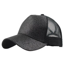 Load image into Gallery viewer, Women Black Glitter Negra Premium Hat Cap Gorra De Mujer