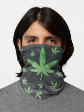 Load image into Gallery viewer, Marijuana Weed Neck Mask UV Protection Face Neck Gaiter Windproof Scarf Sunscreen Breathable Bandana Balaclava for Sport&Outdoor