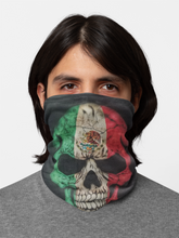 Load image into Gallery viewer, Mexico Flag Skull Neck Mask UV Protection Face Neck Gaiter Windproof Scarf Sunscreen Breathable Bandana Balaclava for Sport&Outdoor