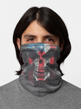 Load image into Gallery viewer, USA America Skull Neck Mask UV Protection Face Neck Gaiter Windproof Scarf Sunscreen Breathable Bandana Balaclava for Sport&Outdoor