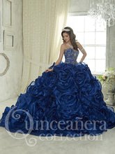 Load image into Gallery viewer, Royal Blue Quinceanera Dresses Ball Gown Sweetheart Beaded Crystal Ruffles Skirt Sweet 16 Dress Vestidos De 15 Anos