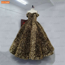 Load image into Gallery viewer, Sequined Ball Gown Prom Dress Real Photos Lace Up Formal Party Dresses Long Women Vestidos De Fiesta Largos Elegantes De Gala