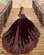 Load image into Gallery viewer, Vestidos De 15 Años Royal Blue Quinceanera Dresses With Detachable Sleeves Lace Applique Sweet 16 Dress Mexican Prom Gowns 2021