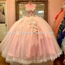 Load image into Gallery viewer, Elegant Vestidos De XV Años Quinceanera Dresses With Floral Applique Sweetheart Charro Mexican Girls Birthday Sweet 16 Gowns