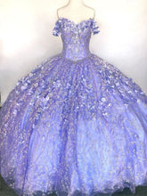 Load image into Gallery viewer, Mexican Vestido De 16 Anos Lilac Charro Quinceanera Dresses with Cloak Lace Applqiued Corset Sweet 16 Dress Abiti Da Cerimonia