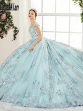 Load image into Gallery viewer, Charro Vestidos De XV Años Red Quinceanera Dresses Appliques Off The Shoulder Beading Mexican Sweet 15 Dress Pageant Gowns
