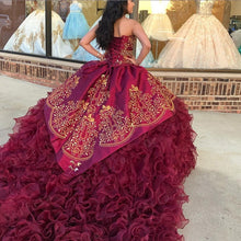 Load image into Gallery viewer, Vestidos De XV Anos Floral Charro Lace Quinceanera Prom Dress Embroidery Princess Sweety 16s Girls Masquerade gowns