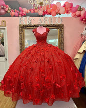 Load image into Gallery viewer, Vestidos de XV años Red Quinceanera Dresses Applique Beaded Arabic Princess Dresses For 15 Years Mexican Girl Birthday Gown