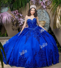 Load image into Gallery viewer, Mexican Dark Red vestidos de 15 años Quinceanera Dress with Removeable Sleeves Sequin Applique Sweet 16 Dress Long Prom Gown