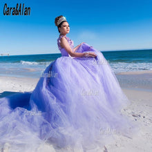 Load image into Gallery viewer, Cara&Alan Vestidos De XV Años Lilac Quinceanera Dresses Applique Beading Tulle Mexican Sweet 15 Birthday Wear Custom Made