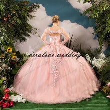 Load image into Gallery viewer, Vestidos De 15 Años Burgundy Quinceanera Dresses With Jacket Lace Applique Sweet 16 Dress Mexican Prom Gowns 2021