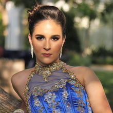 Load image into Gallery viewer, New Ball Gown vestidos de fiesta Mexican Quinceanera Dresses Appliqued Sequin Sweet 16 Dress Royal Blue vestidos de XV 15 años
