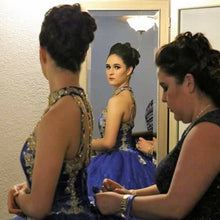 Load image into Gallery viewer, New Ball Gown vestidos de fiesta Mexican Quinceanera Dresses Appliqued Sequin Sweet 16 Dress Royal Blue vestidos de XV 15 años