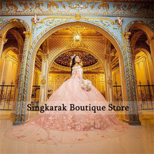 Load image into Gallery viewer, Pink Quinceanera Dresses Flowers Sweetheart Sweet 15 Girls Princess Dress Vestidos De Quinceañera 2022 Ball Gowns