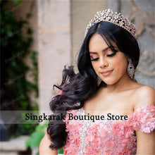 Load image into Gallery viewer, 2022 Off Shoulder Princess Ball Gown Quinceanera Dresses Beads Sweet 16 Dress Party Wear Xv Años Vestidos De 15 Años