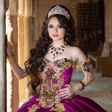 Load image into Gallery viewer, Purple Sweet 16 Quinceanera Dresses Dress For Girls Birthday vestidos de 15 años Corset Prom Dress Pageant Gown Plus Size