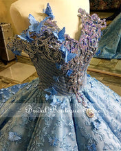 Load image into Gallery viewer, 2021 Light Champagne Ball Gown Quinceanera Dresses Beads Lace Appliques Formal Prom Gowns Sweet 16 Dress vestido de 15 anos