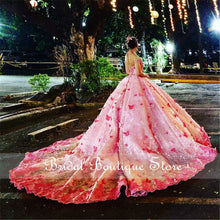 Load image into Gallery viewer, 2021 New Ball Gown Quinceanera Dresses Beads Lace Appliques Formal Prom Gowns Sweet 16 Dress vestido de 15 anos