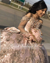 Load image into Gallery viewer, Luxury Quinceanera Dresses Lace Appliques Beads Tiered Sweetheart Sweet 16 Dresses Party Gowns Vestido 15 Anos