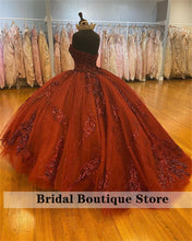 Load image into Gallery viewer, Shining Sweetheart Quinceanera Dresses Sequined Applique Lace-Up Princess Party Wear Sweet 16 Ball Gown Vestidos De 15 Años
