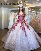 Load image into Gallery viewer, vestidos de quinceañera Sweetheart Quinceanera Dress Sequined Lace Princess Girl Sweet 16 Ball Gown Prom Dress