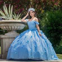 Load image into Gallery viewer, Princess Quinceanera Dress 2021 Off Shoulder Appliques Lace Party Prom Sweet 16 Gown Vestidos De 15 Años