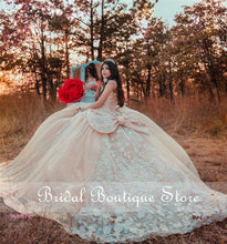 Load image into Gallery viewer, vestidos de 15 años 2021 Sweetheart Quinceanera Dresses Beaded Sequin 3D Flowers Floral Applique Sweet 16 Prom Dress