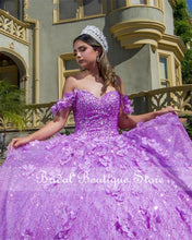 Load image into Gallery viewer, Charming Off Shoulder Purple Sequins Beaded Quinceanera Dresses Sweet 16 Dress vestidos de 15 años 2021 Lavender