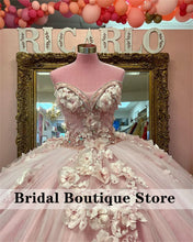 Load image into Gallery viewer, Pink Sweetheart Quinceanera Dresses Lace Up Appliques Illusion Prom Graduation Gowns Sweet 16 Dress Vestidos
