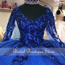 Load image into Gallery viewer, Light Blue Quinceanera Dresses 2021 Sweetheart Sleeveless Appliques Prom Party Princess Sweet 16 Ball Gown Vestidos De 15 Años