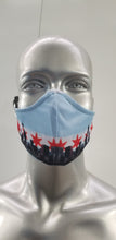 Load image into Gallery viewer, Chicago White Flag Skyline Premium Face Mask (Buy One Get One Free)
